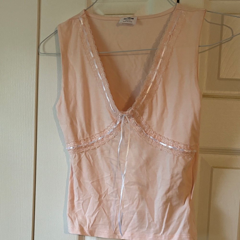 Cotton On pink tank top